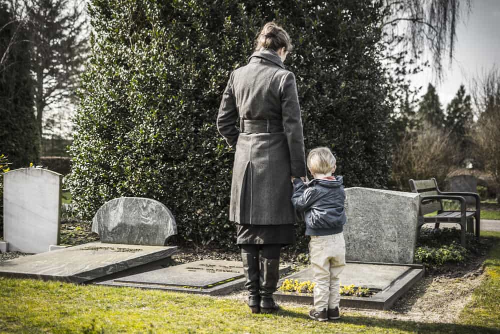 wrongful death grave site