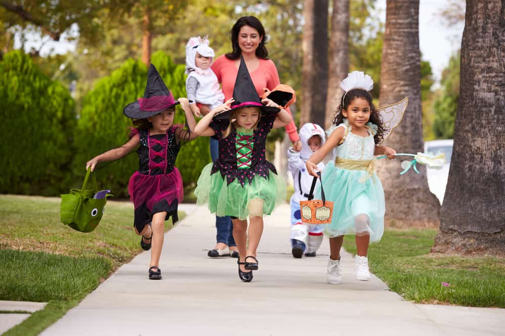 pedestrian children trick or treating