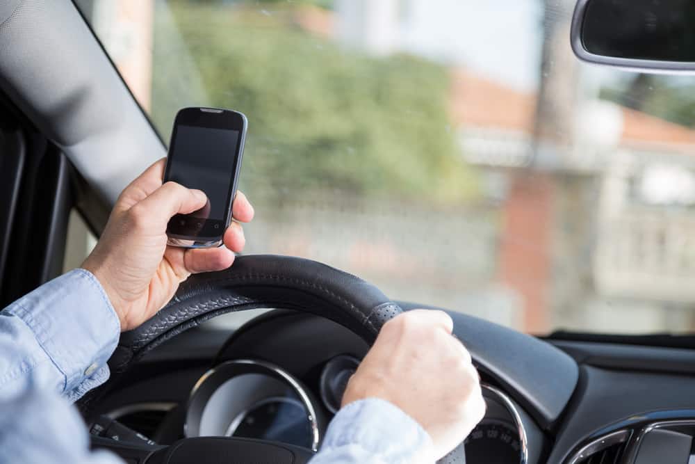 distracted driving with cell phone