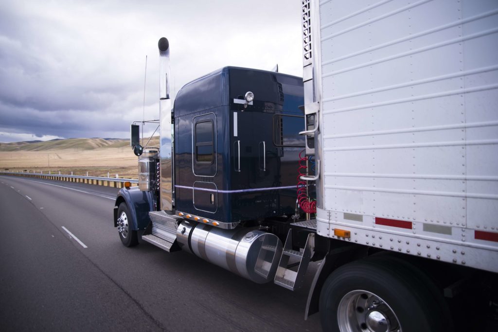 truck on highway