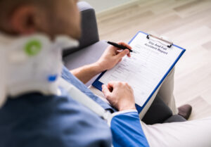 slip and fall accident victim filing a claim