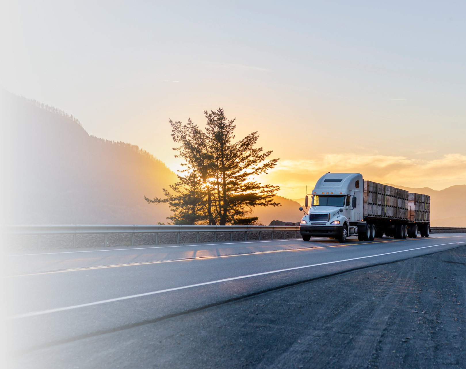 truck on highway