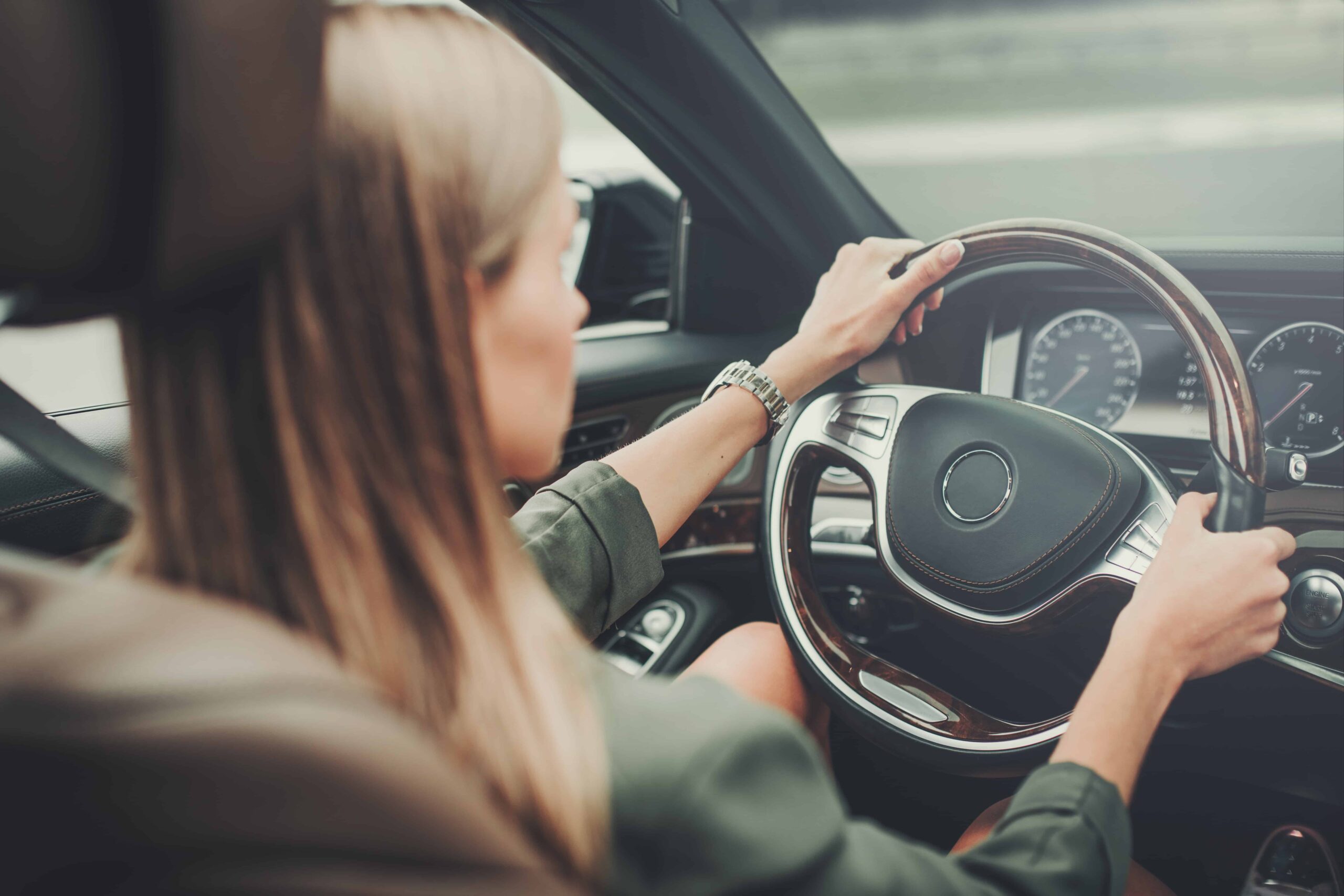 woman driving