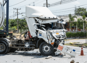 Large commercial truck accident